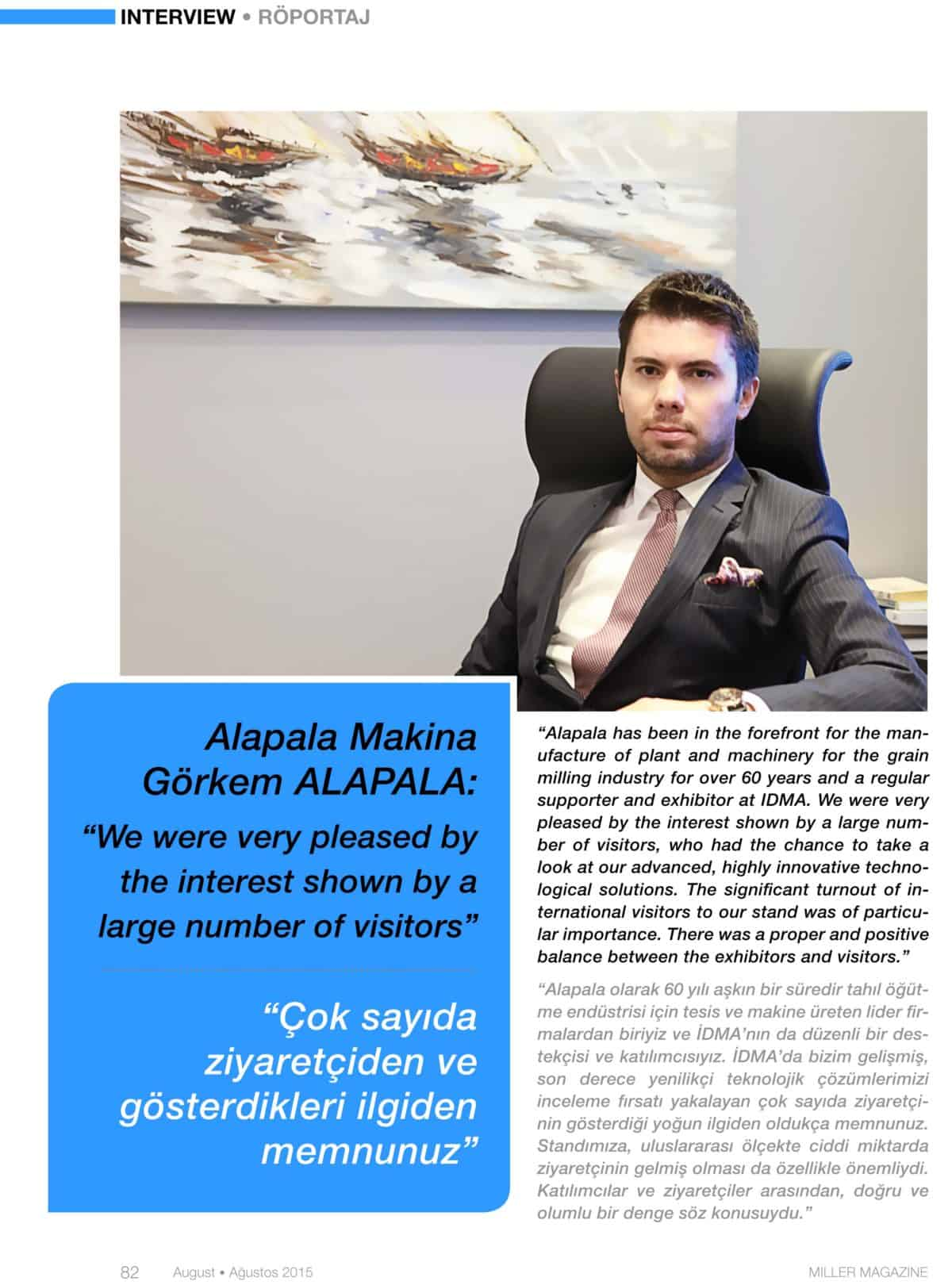 MILLER DERGİSİNDE GÖRKEM ALAPALA İLE RÖPORTAJ